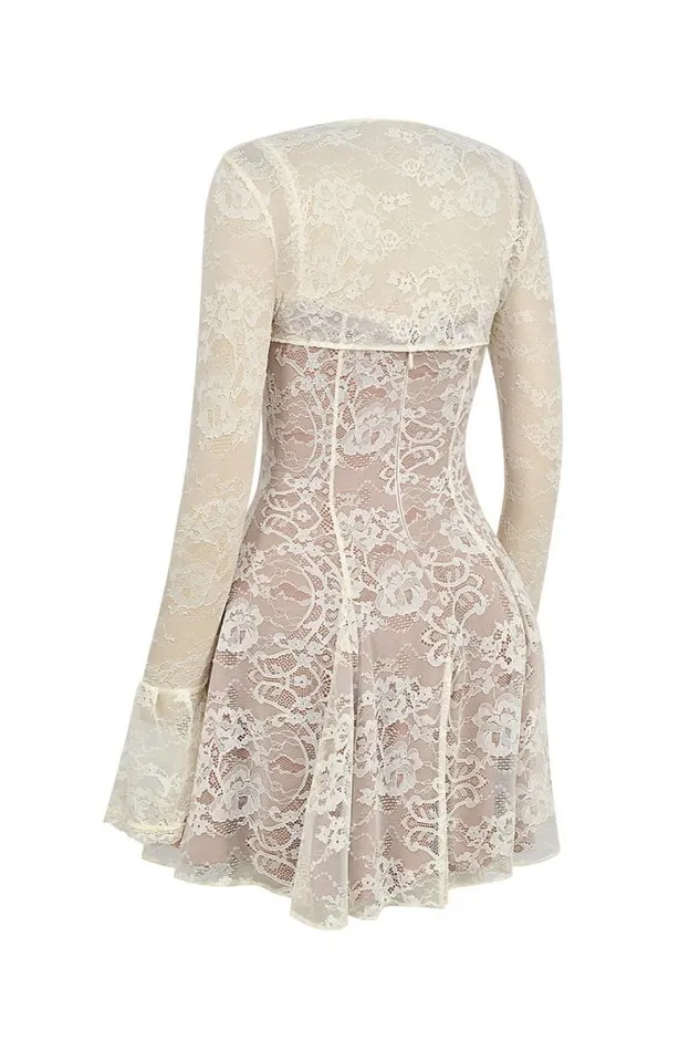 Women Alice Vintage Cream Lace Mini Dress House Of CB Dresses Women Alice Vintage Cream Lace Mini Dress House Of CB Dresses