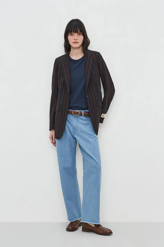 Women ALINE 8211 Wool Long Jacket 8211 Underwood Massimo Alba Jackets and Coats