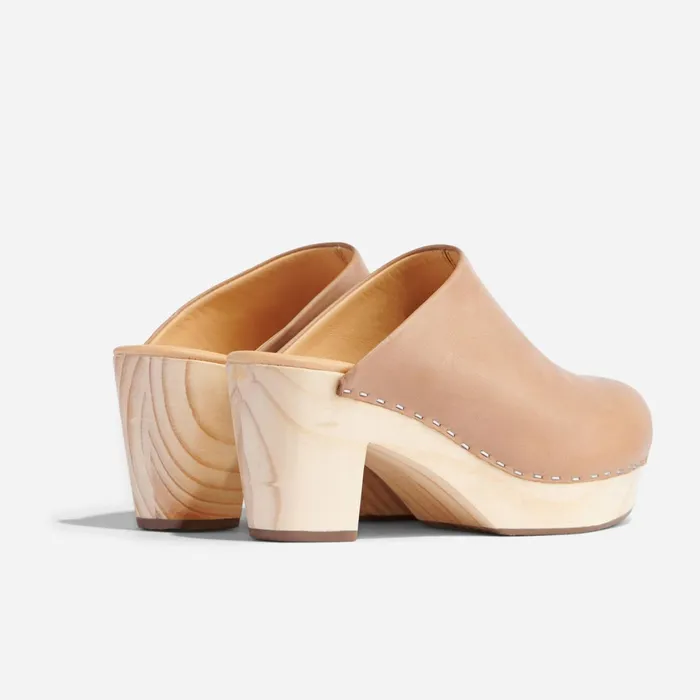 Women AllDay Heeled Clog Almond Nisolo Heels