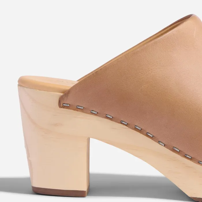 Women AllDay Heeled Clog Almond Nisolo Heels