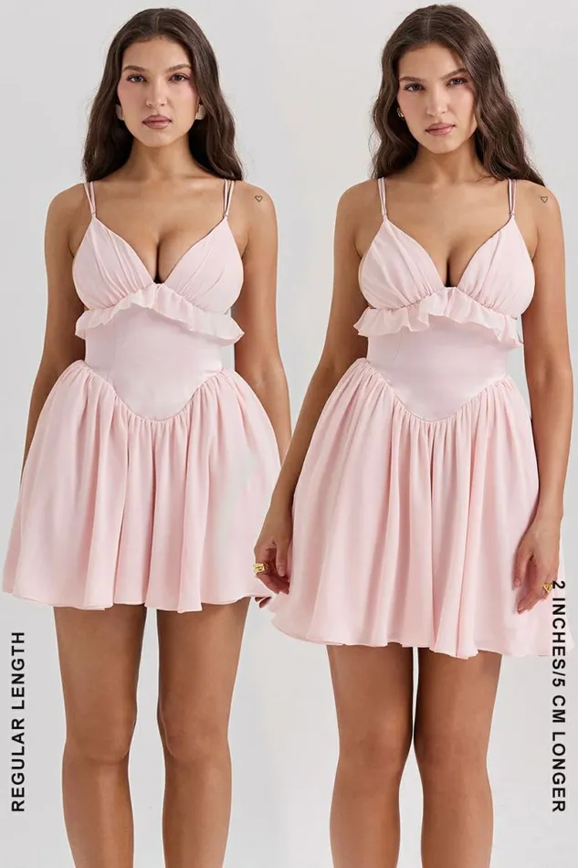 Women Amaris Ballerina Pink Baby Doll Mini Dress House Of CB Dresses Women Amaris Ballerina Pink Baby Doll Mini Dress House Of CB Dresses