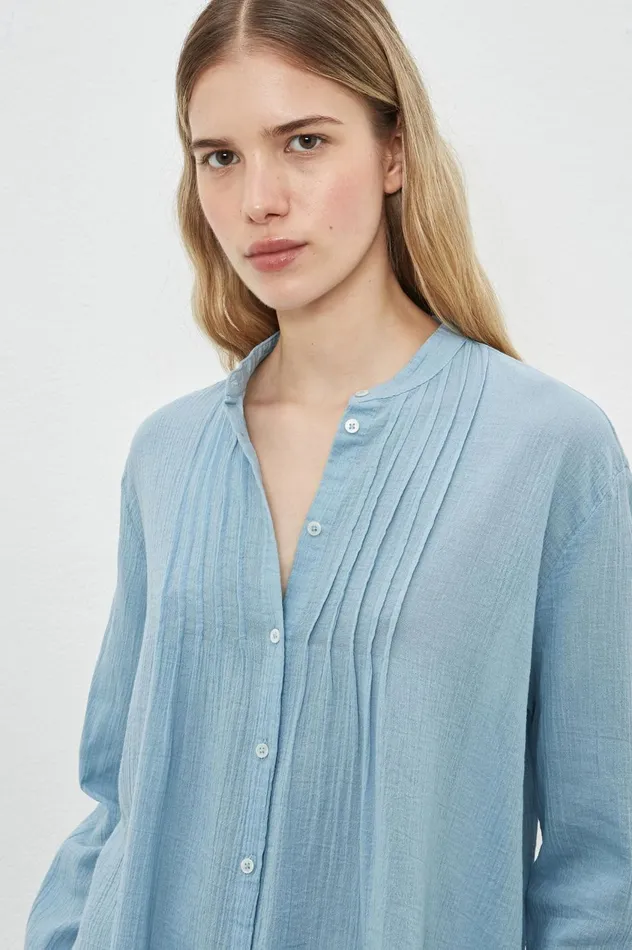 Women AMBER 8211 Cotton Shirt 8211 Avio Massimo Alba Shirts