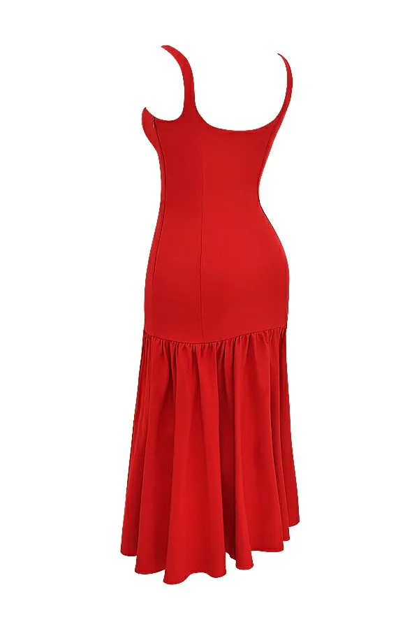 Women Amore Scarlet Dropped Waist Midi Dress House Of CB Dresses Women Amore Scarlet Dropped Waist Midi Dress House Of CB Dresses