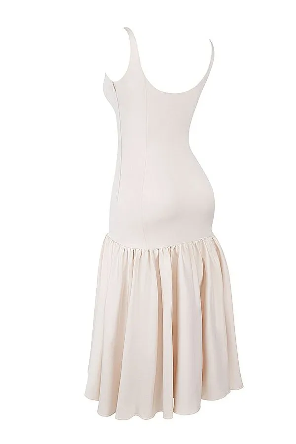 Women Amore Vintage Cream Dropped Waist Midi Dress House Of CB Dresses Women Amore Vintage Cream Dropped Waist Midi Dress House Of CB Dresses