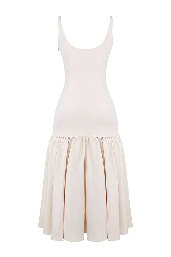 Women Amore Vintage Cream Dropped Waist Midi Dress House Of CB Dresses Women Amore Vintage Cream Dropped Waist Midi Dress House Of CB Dresses