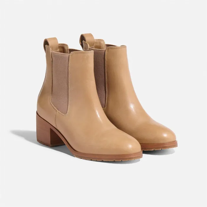 Women Ana GoTo Heeled Chelsea Boot Almond Nisolo Boots