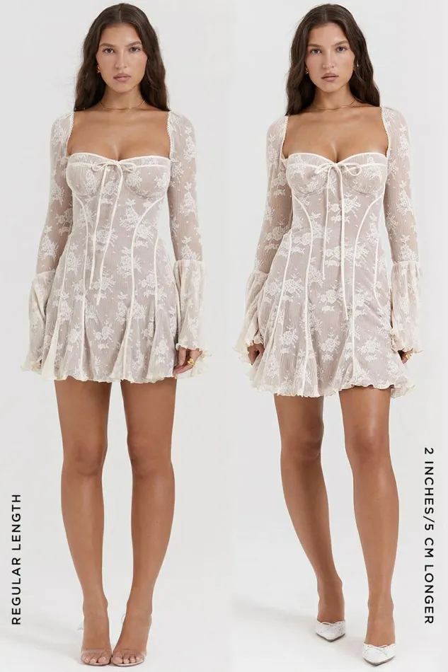 Women Analissa Vintage Cream Lace Corset Dress House Of CB Dresses Women Analissa Vintage Cream Lace Corset Dress House Of CB Dresses