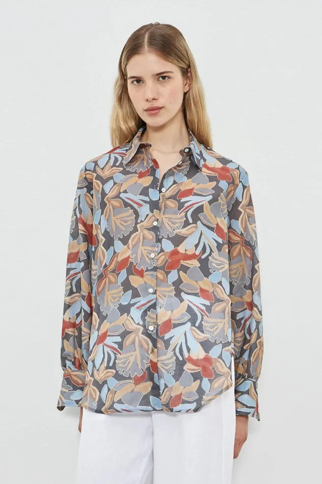 Women ANNA 8211 Cotton Linen Shirt 8211 Ferro Massimo Alba Shirts