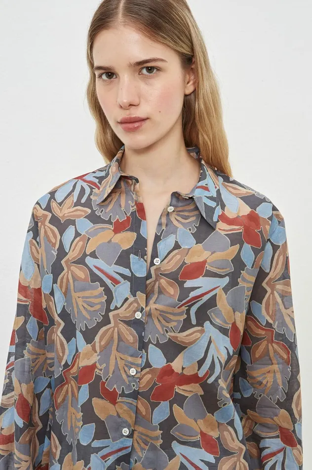 Women ANNA 8211 Cotton Linen Shirt 8211 Ferro Massimo Alba Shirts