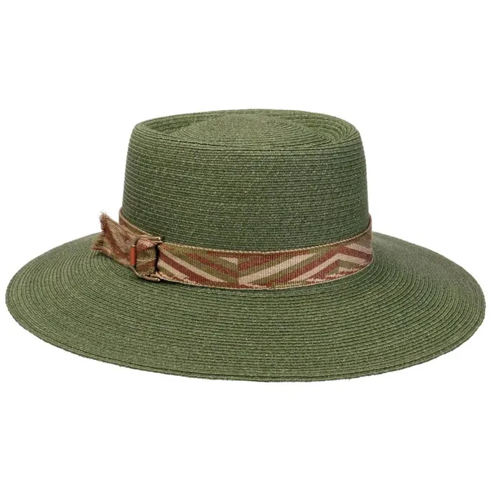 Women Astrid Raffia Straw Hat Green Mayser Straw Hats