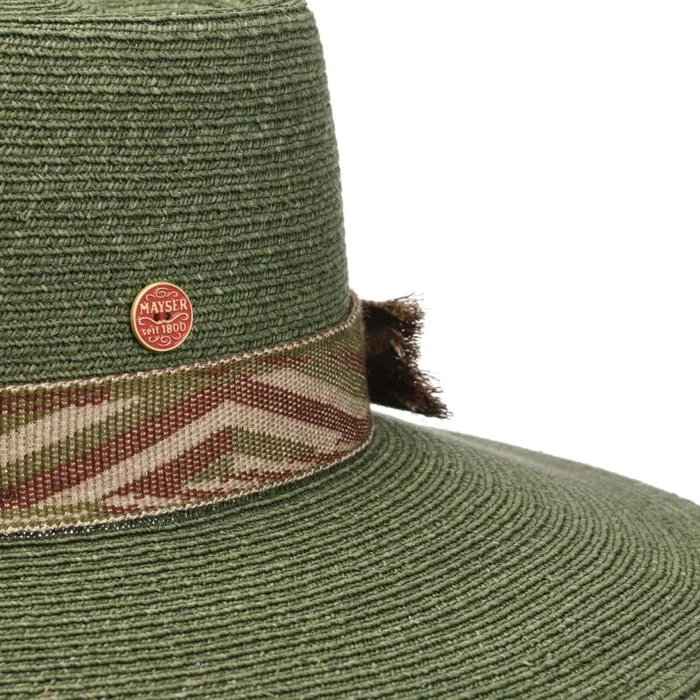 Women Astrid Raffia Straw Hat Green Mayser Straw Hats Women Astrid Raffia Straw Hat Green Mayser Straw Hats