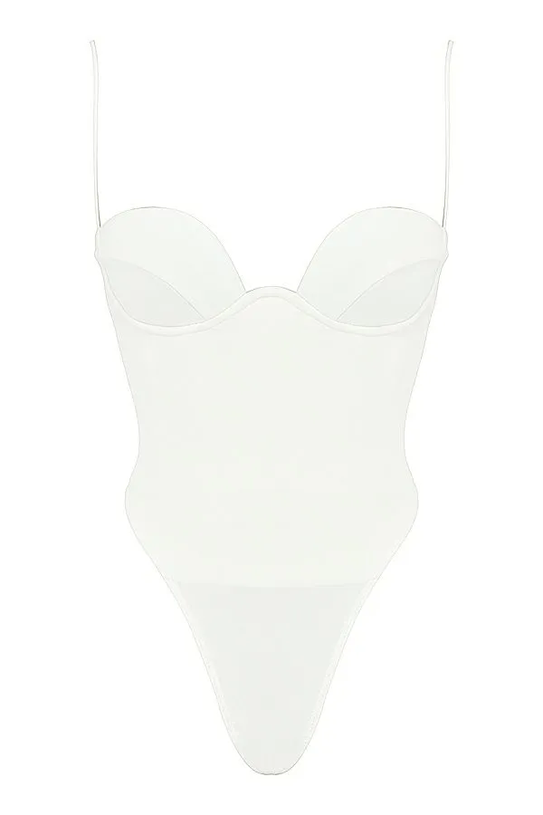 Women Avery Ivory Underwired Bodysuit House Of CB Corsets Women Avery Ivory Underwired Bodysuit House Of CB Corsets