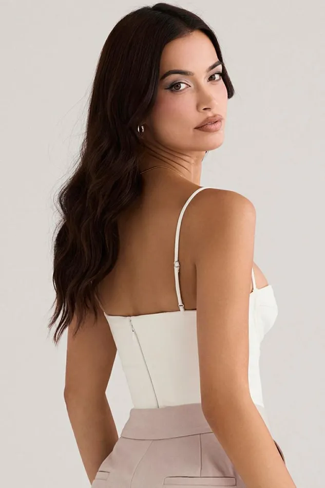 Women Avery Ivory Underwired Bodysuit House Of CB Corsets Women Avery Ivory Underwired Bodysuit House Of CB Corsets