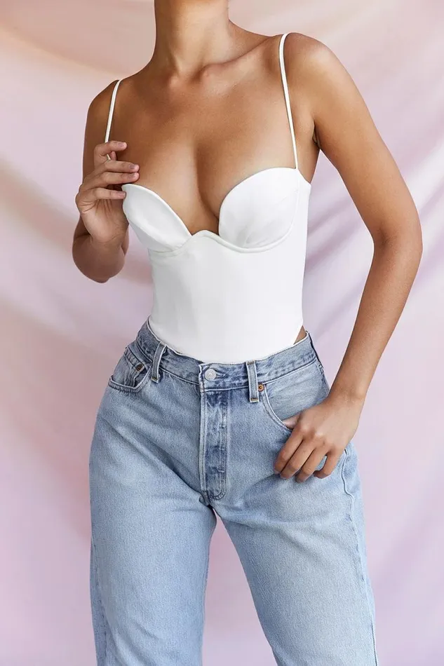 Women Avery Ivory Underwired Bodysuit House Of CB Corsets Women Avery Ivory Underwired Bodysuit House Of CB Corsets