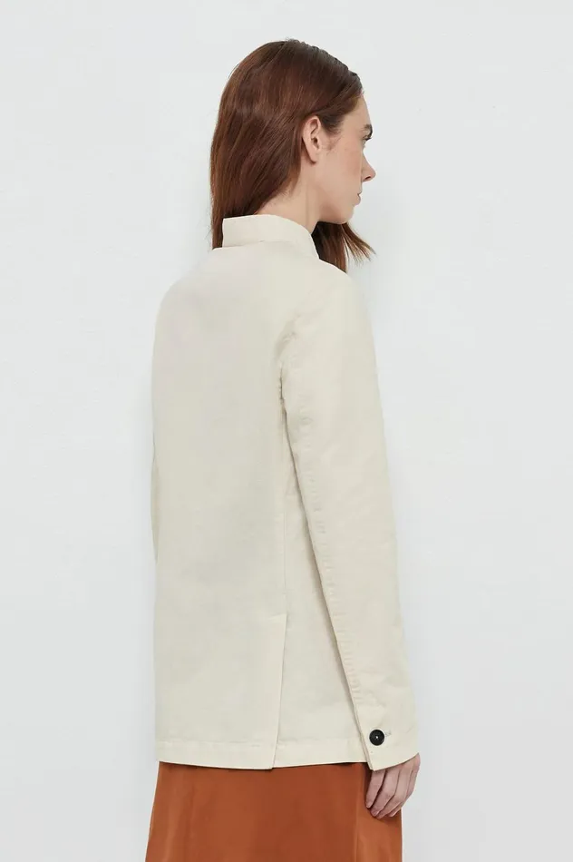 Women BALIW 8211 Cotton Linen Singlebreasted Jacket 8211 Panna Massimo Alba Jackets and Coats Women BALIW 8211 Cotton Linen Singlebreasted Jacket 8211 Panna Massimo Alba Jackets and Coats
