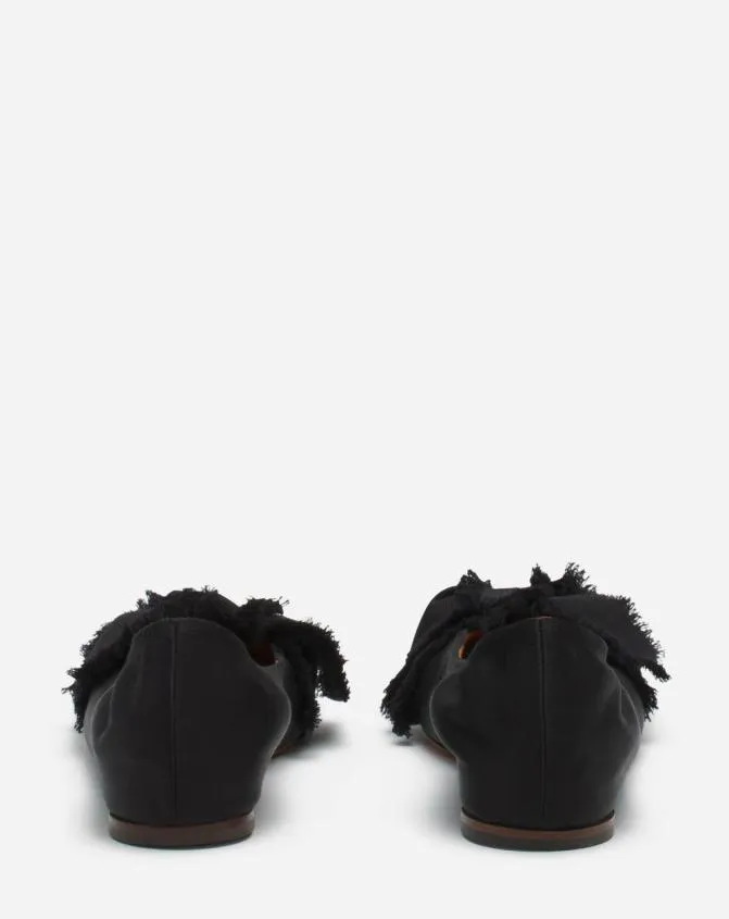 Women Ballerinas Lanvin Ballerina Flat With A Satin Bow Black Women Ballerinas Lanvin Ballerina Flat With A Satin Bow Black