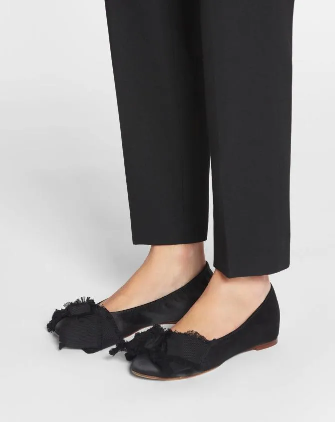 Women Ballerinas Lanvin Ballerina Flat With A Satin Bow Black Women Ballerinas Lanvin Ballerina Flat With A Satin Bow Black