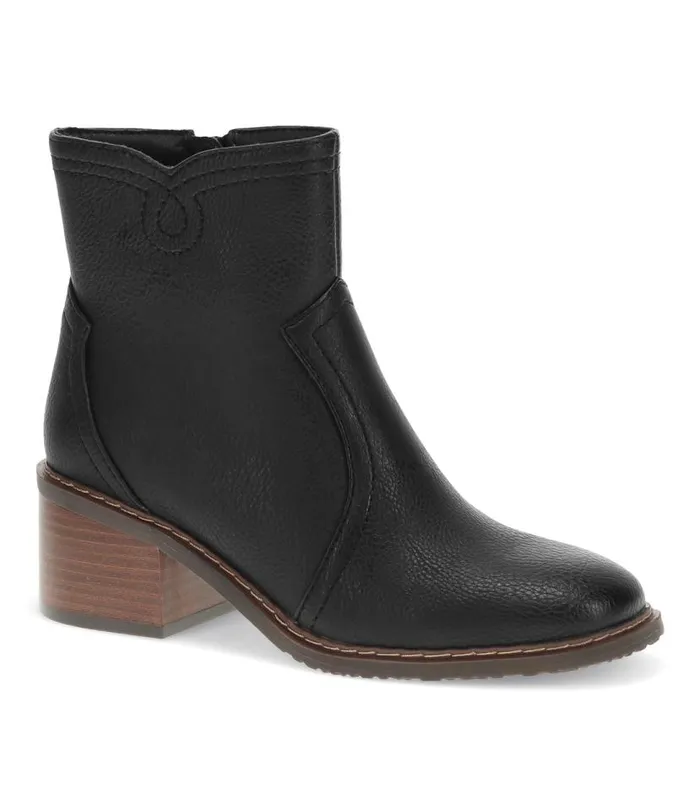 Women Baretraps Booties Calloway Block Heel Bootie Black