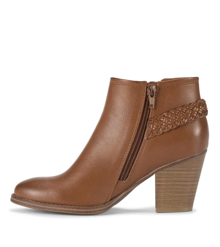 Women Baretraps Booties Charlotte Block Heel Bootie Walnut Women Baretraps Booties Charlotte Block Heel Bootie Walnut