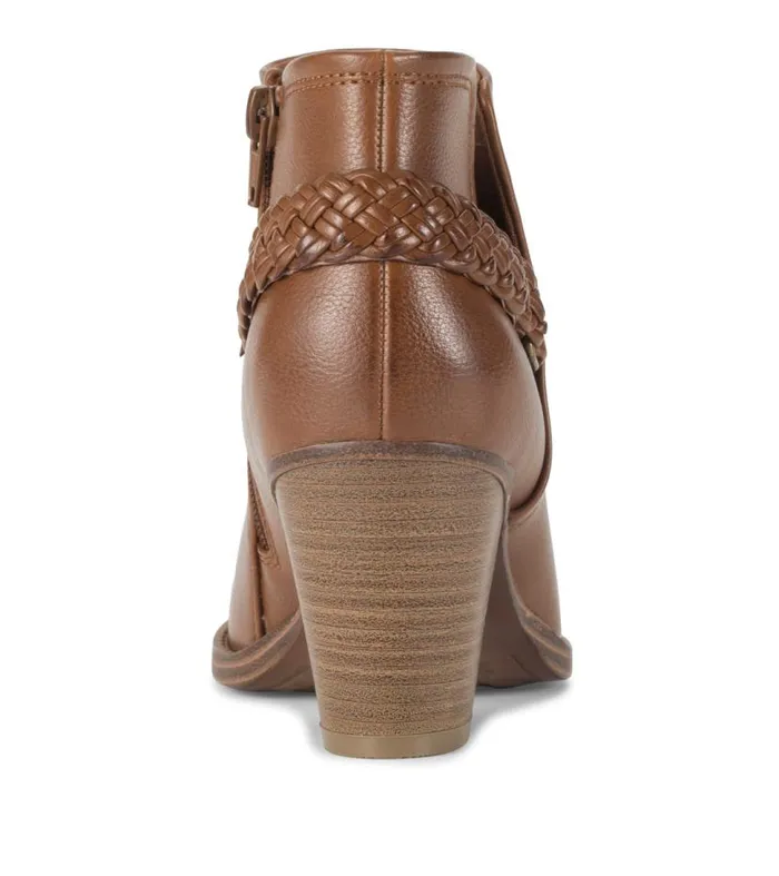 Women Baretraps Booties Charlotte Block Heel Bootie Walnut Women Baretraps Booties Charlotte Block Heel Bootie Walnut