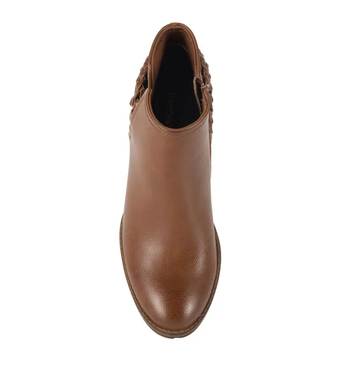 Women Baretraps Booties Charlotte Block Heel Bootie Walnut Women Baretraps Booties Charlotte Block Heel Bootie Walnut