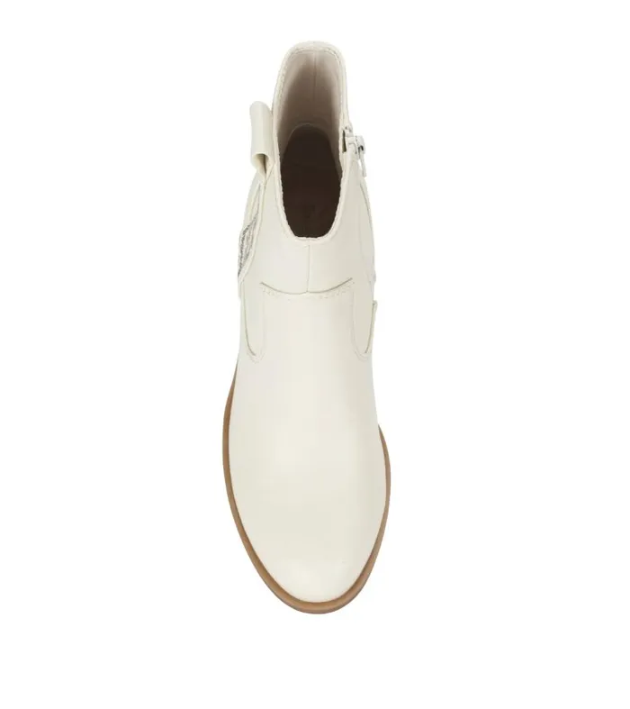 Women Baretraps Booties Covina Block Heel Bootie Cream Women Baretraps Booties Covina Block Heel Bootie Cream
