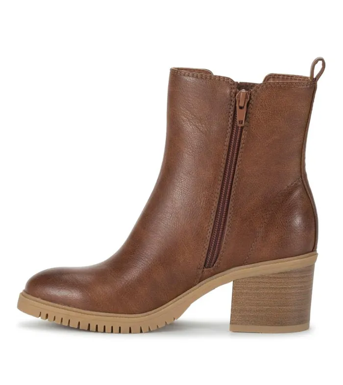 Women Baretraps Booties Feeney Block Heel Boot Cognac Women Baretraps Booties Feeney Block Heel Boot Cognac