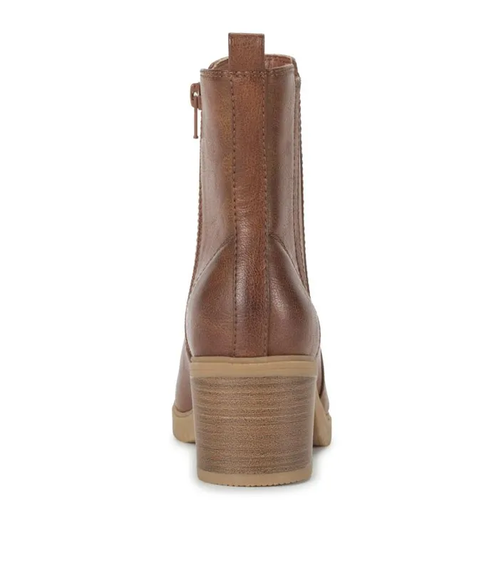 Women Baretraps Booties Feeney Block Heel Boot Cognac Women Baretraps Booties Feeney Block Heel Boot Cognac