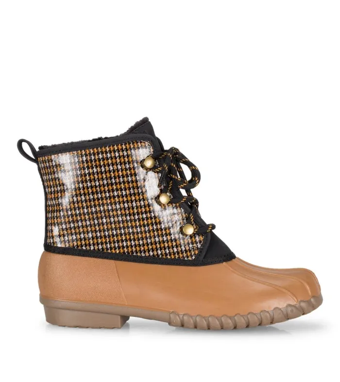 Women Baretraps Booties Fernanda Duck Boot Camel Multi Women Baretraps Booties Fernanda Duck Boot Camel Multi