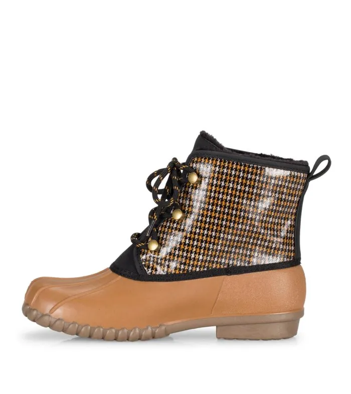Women Baretraps Booties Fernanda Duck Boot Camel Multi Women Baretraps Booties Fernanda Duck Boot Camel Multi