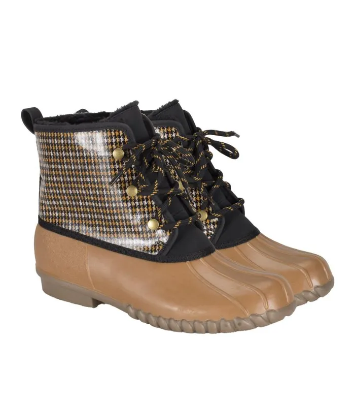 Women Baretraps Booties Fernanda Duck Boot Camel Multi Women Baretraps Booties Fernanda Duck Boot Camel Multi