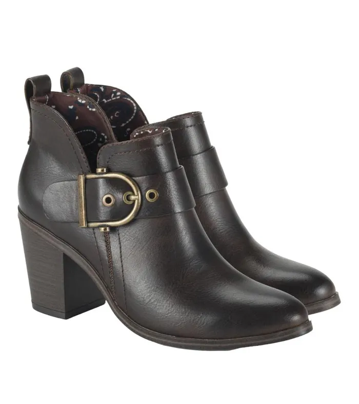 Women Baretraps Booties Karina Block Heel Ankle Bootie Dark Brown Women Baretraps Booties Karina Block Heel Ankle Bootie Dark Brown