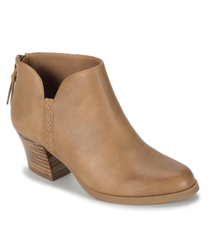 Women Baretraps Booties Lauryn Block Heel Ankle Bootie Salted Caramel