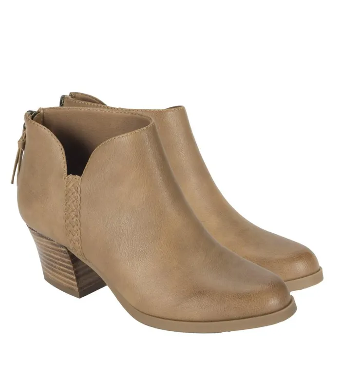 Women Baretraps Booties Lauryn Block Heel Ankle Bootie Salted Caramel Women Baretraps Booties Lauryn Block Heel Ankle Bootie Salted Caramel