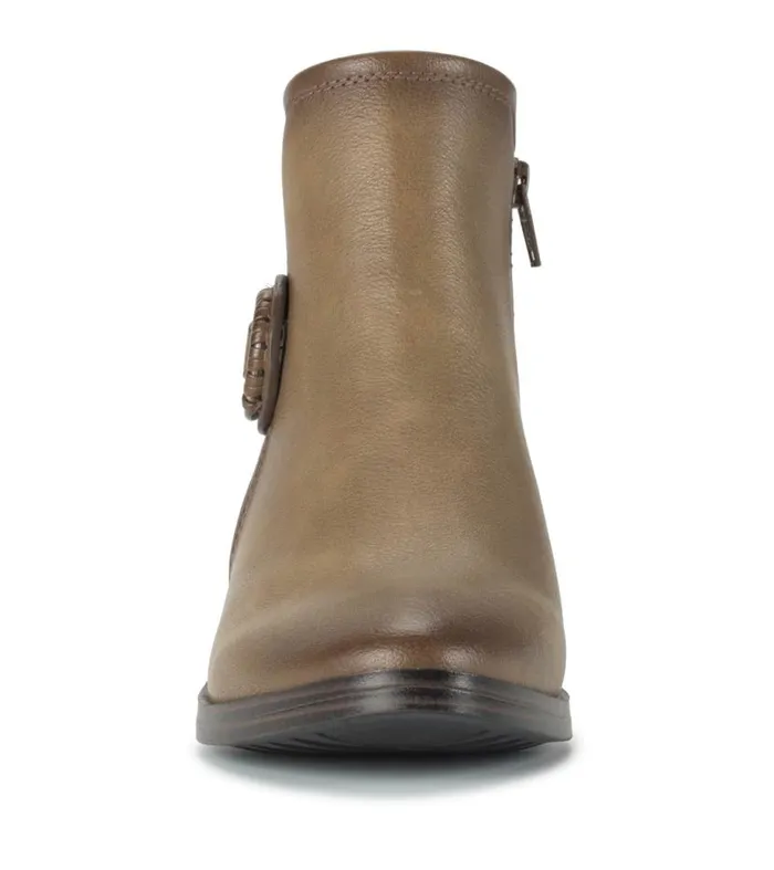 Women Baretraps Booties Maddy Bootie Truffle Women Baretraps Booties Maddy Bootie Truffle