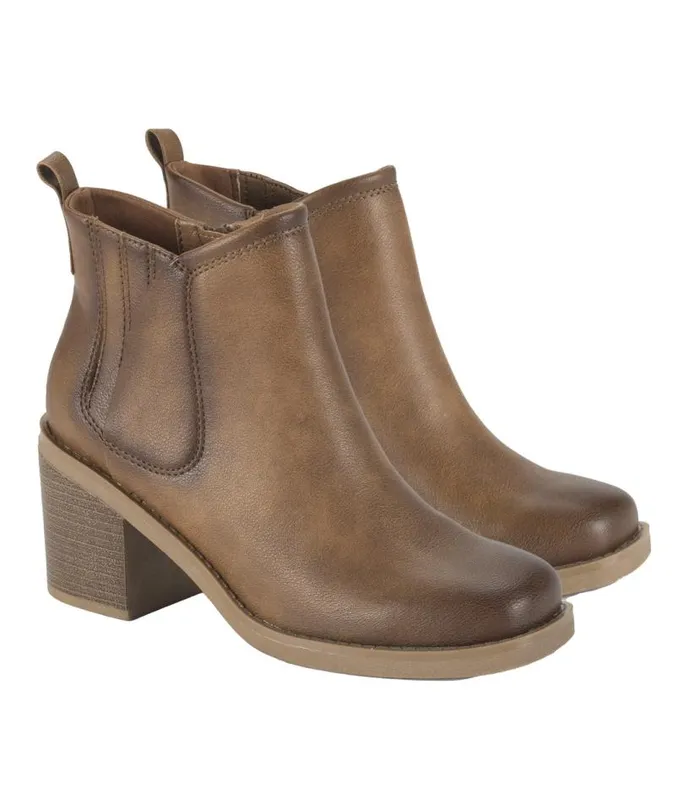 Women Baretraps Booties Maria Block Heel Bootie Auburn Women Baretraps Booties Maria Block Heel Bootie Auburn