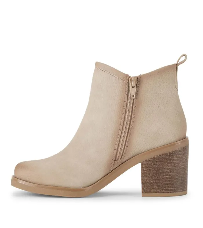 Women Baretraps Booties Maria Block Heel Bootie Oatmeal Women Baretraps Booties Maria Block Heel Bootie Oatmeal