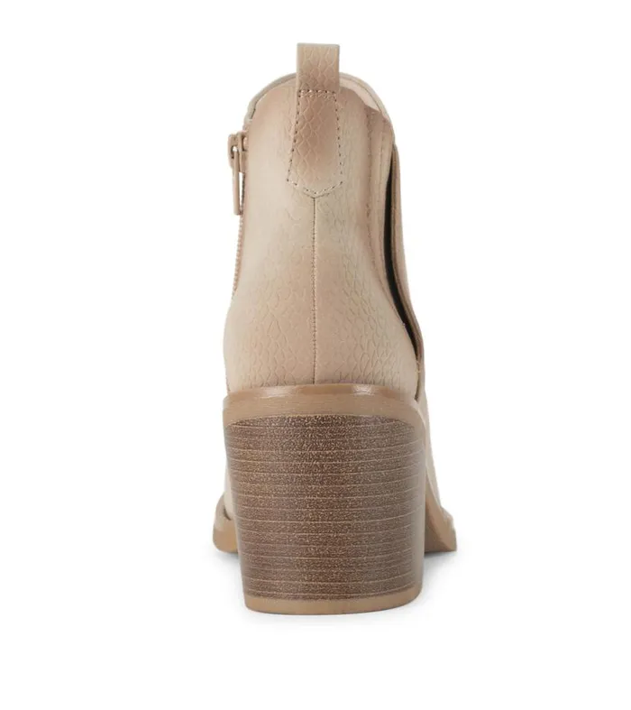 Women Baretraps Booties Maria Block Heel Bootie Oatmeal Women Baretraps Booties Maria Block Heel Bootie Oatmeal