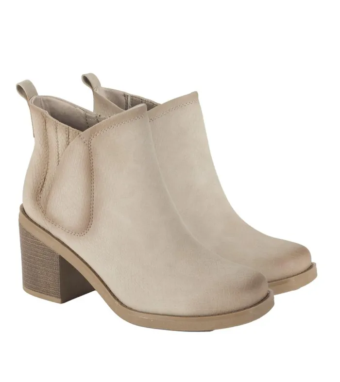 Women Baretraps Booties Maria Block Heel Bootie Oatmeal Women Baretraps Booties Maria Block Heel Bootie Oatmeal
