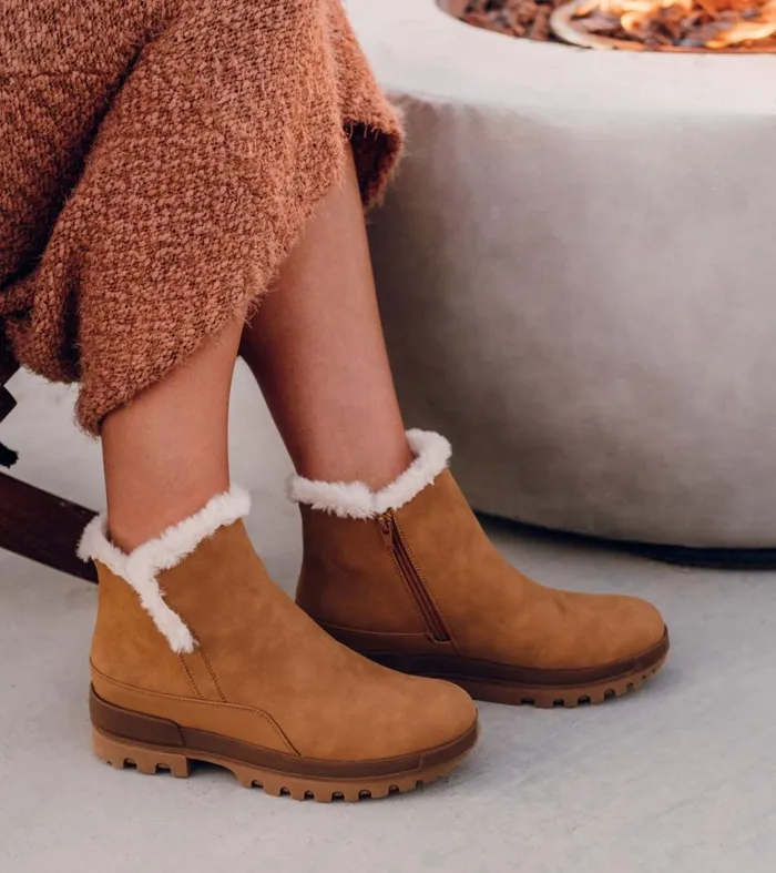 Women Baretraps Booties Noemi Cold Weather Bootie Cognac Women Baretraps Booties Noemi Cold Weather Bootie Cognac