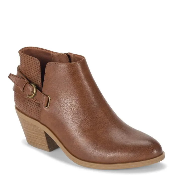 Women Baretraps Booties Shannen Block Heel Bootie Walnut