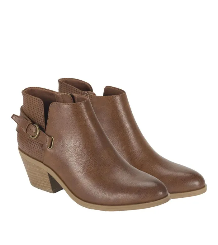 Women Baretraps Booties Shannen Block Heel Bootie Walnut Women Baretraps Booties Shannen Block Heel Bootie Walnut