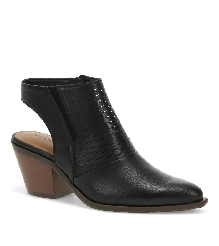 Women Baretraps Booties Yangley Block Heel Bootie Black
