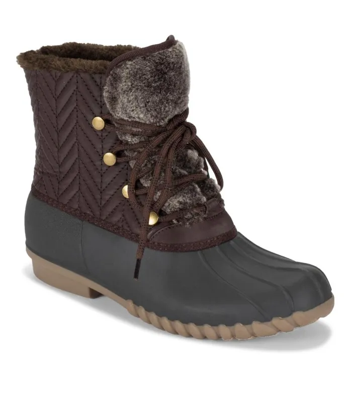 Women Baretraps Cold Weather Boots Flash Duck Boot Dark Brown