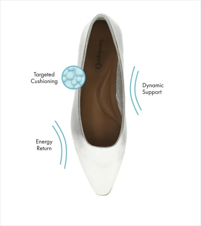 Women Baretraps Flats and Loafers Rhonda Casual Flat Silver Women Baretraps Flats and Loafers Rhonda Casual Flat Silver