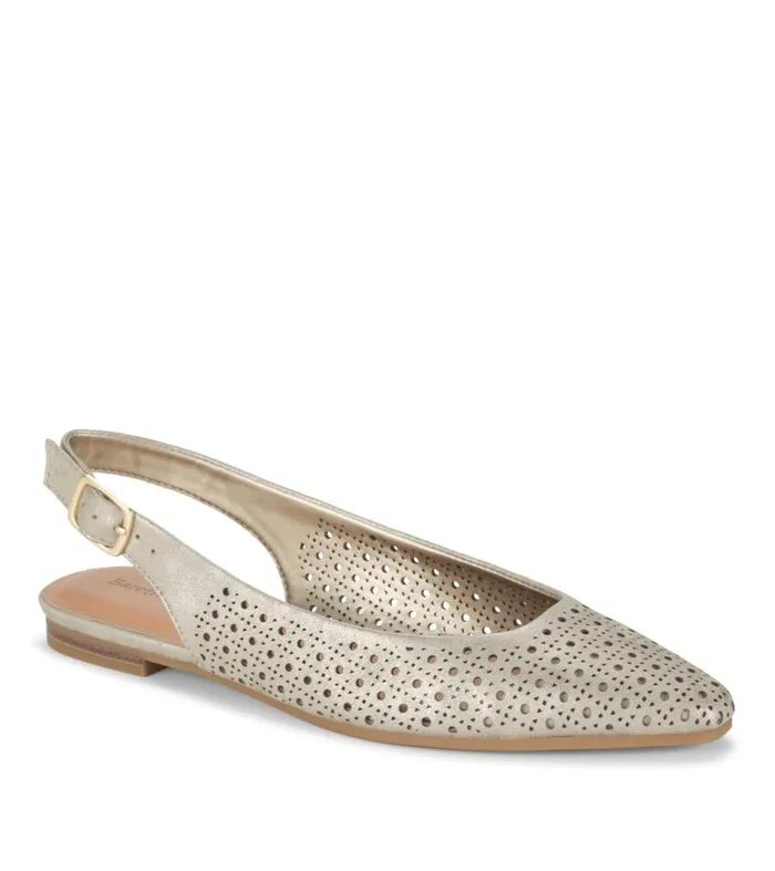 Women Baretraps Flats and Loafers Riva Slingback Flat Champagne
