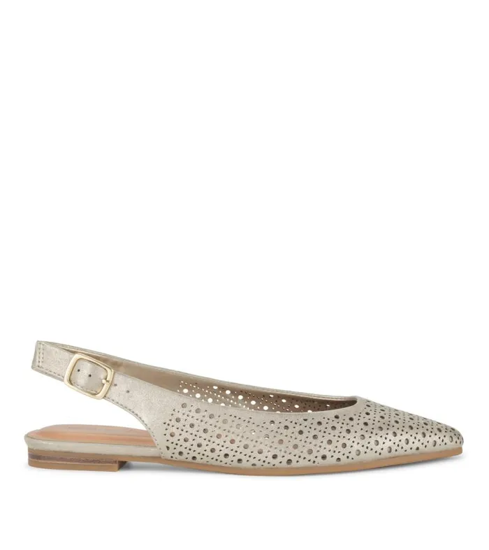 Women Baretraps Flats and Loafers Riva Slingback Flat Champagne Women Baretraps Flats and Loafers Riva Slingback Flat Champagne