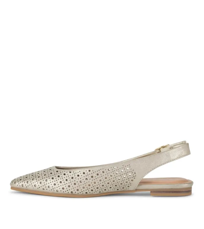 Women Baretraps Flats and Loafers Riva Slingback Flat Champagne Women Baretraps Flats and Loafers Riva Slingback Flat Champagne