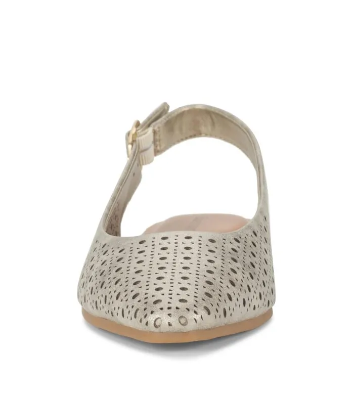 Women Baretraps Flats and Loafers Riva Slingback Flat Champagne Women Baretraps Flats and Loafers Riva Slingback Flat Champagne
