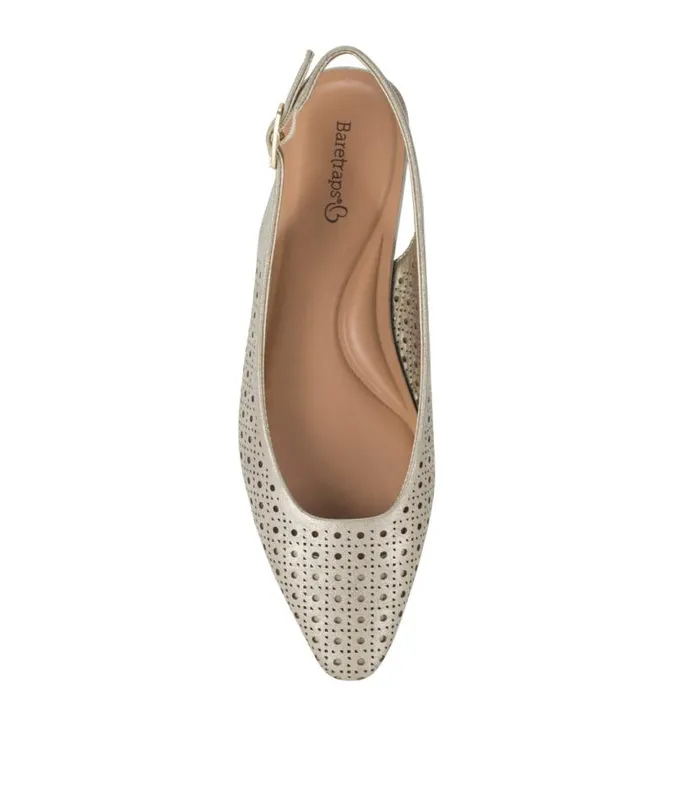 Women Baretraps Flats and Loafers Riva Slingback Flat Champagne Women Baretraps Flats and Loafers Riva Slingback Flat Champagne